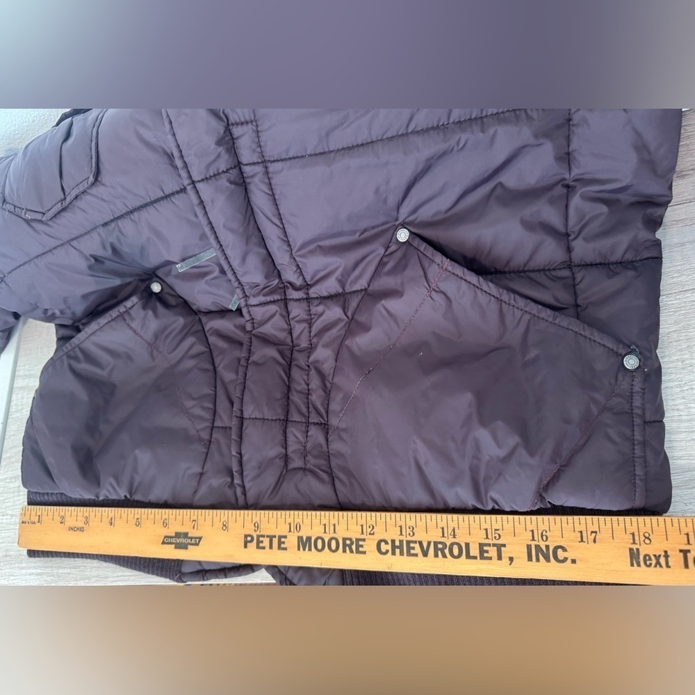 VINTAGE Y2K DIESEL CROPPED BOMBER JACKET BROWN NYLON SIZE XL - Picture 7 of 15